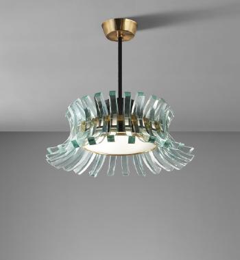 Rare ceiling light by 
																	Max Ingrand
