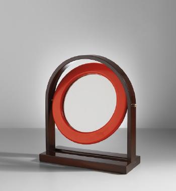 'Sandretta' table mirror, model no. SP.63 by 
																	Ettore Sottsass