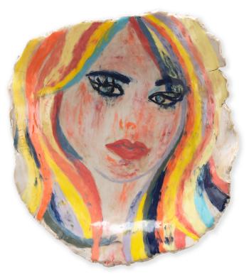 Girl With Pink Lips by 
																	Ghada Amer