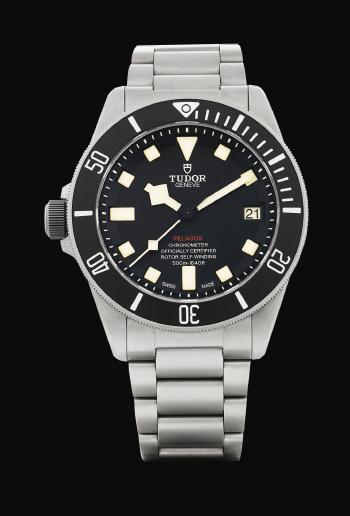 'Lefthander' Pelagos, Ref 25610tnl Titanium And Stainless Steel Wristwatch With Date And Bracelet Circa 2016 by 
																	 Tudor Watches