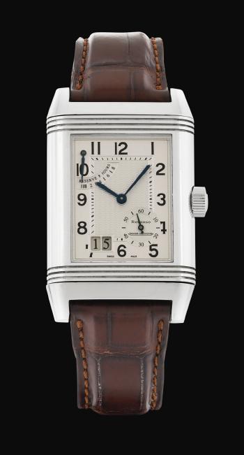 Reverso, Ref 240.8.15 Stainless Steel Reversible Wristwatch With Date And Power Reserve Indication Circa 2004 by 
																	 Jaeger LeCoultre