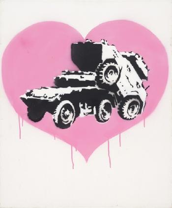Everytime I Make Love to you I Think of Someone Else by 
																	 Banksy