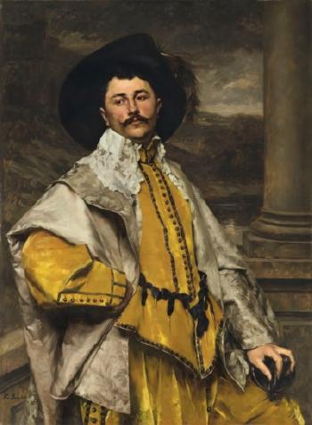 Portrait Of a Dashing Cavalier by 
																	Ferdinand Roybet