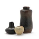 Three stoneware vases by 
																			Erik Rahr