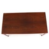 Coffee table of Brazilian rosewood by 
																			A J Iversen