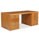 Oak desk by 
																			 P Lauritsen & Sons