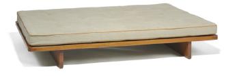 Daybed with solid oak frame by 
																	Borge Mogensen