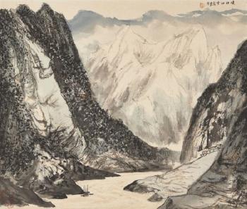 First Snow at the Three Gorges by 
																	 Ya Ming