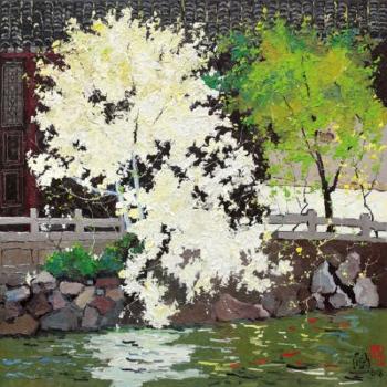 Pond Scene by 
																	 Pang Jiun