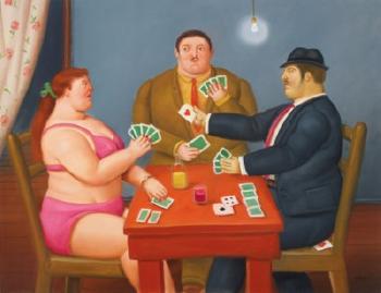 The Card Players by 
																	Fernando Botero