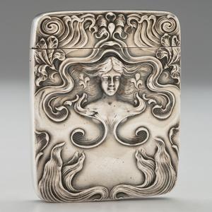 Sterling Art Nouveau Match Safe by 
																	 Fairchild & Co