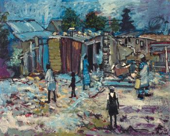 Pimville Slums by 
																	Ephraim Ngatane