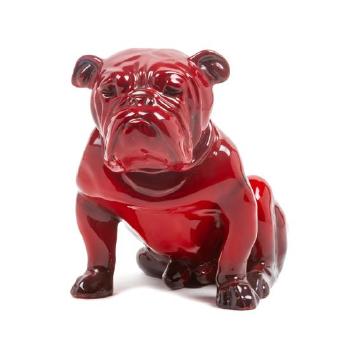 A Royal Doulton Flambe Bulldog by 
																	 Royal Doulton