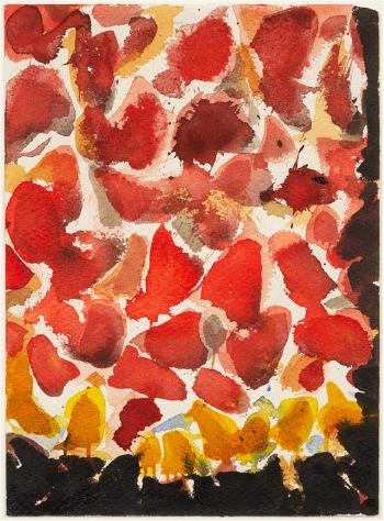 Red Yellow and Black (SF 54-069) by 
																	Sam Francis
