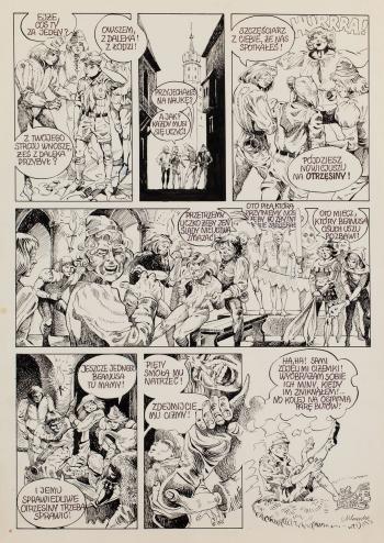 Piec Krokow Wstecz Comic Splash Page No. 22 1978 by 
																	Marek Szyszko