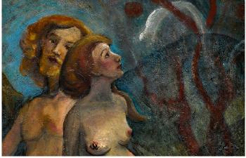 Adam and Eve by 
																			 Zhu Yuanzhi