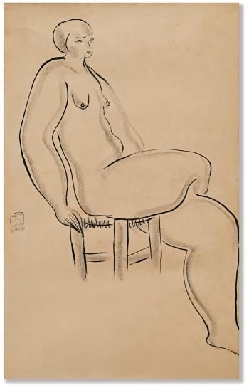 Seated Nude by 
																	 San-Yu