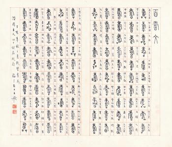 Longevity In Zhuanshu by 
																	 Wang Fuan