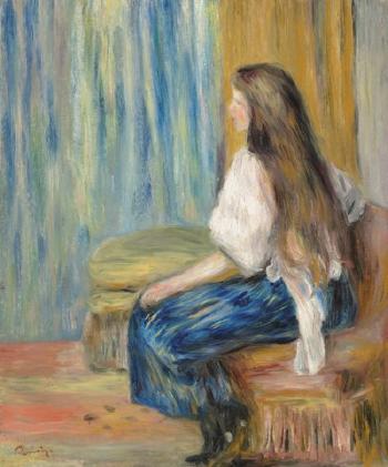 Femme Aux Longs Cheveux by 
																	Pierre-Auguste Renoir