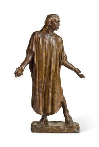 L'un Des Bourgeois De Calais: Jean De Fiennes, Vêtu, Réduction by 
																	Auguste Rodin