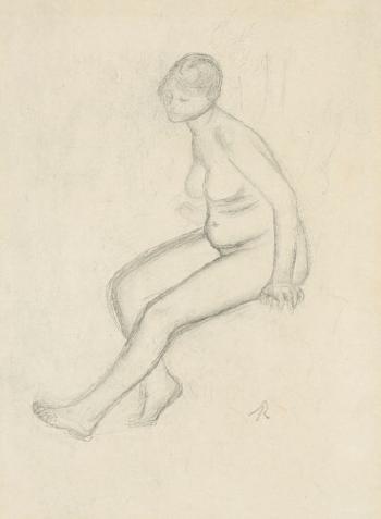 Étude De Nu by 
																	Pierre-Auguste Renoir