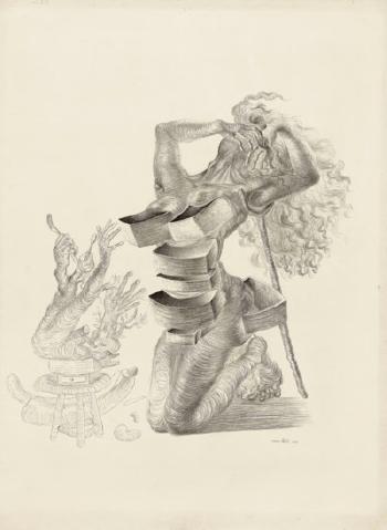 Figure Aux Tiroirs by 
																	Salvador Dali