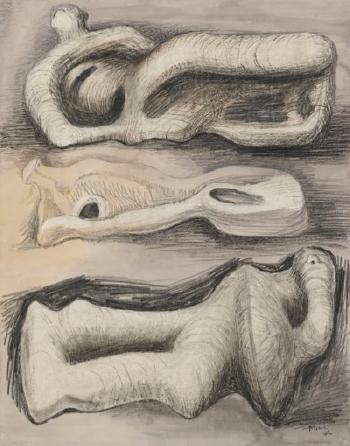 Ideas For Wood Carving: Three Reclining Figures by 
																	Henry Moore