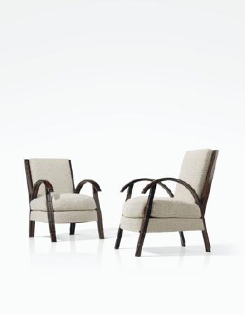Pair Of Armchairs by 
																	Eugene Printz