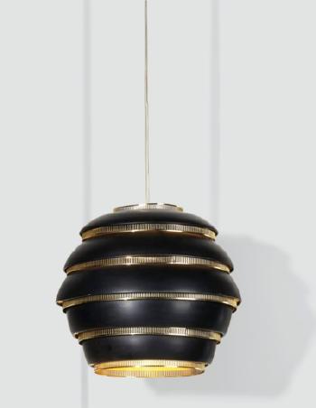 Beehive Ceiling Lamp, Model A331 by 
																	Alvar Aalto