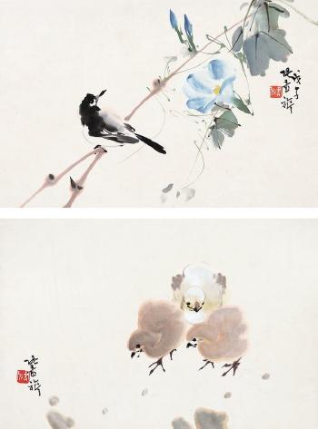 Flowers and Birds by 
																	 Zhang Shuqi