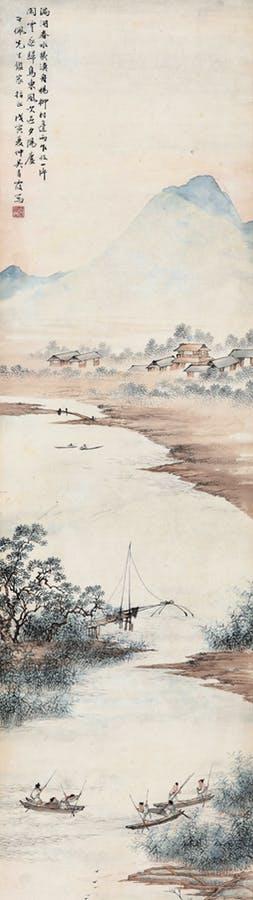 Fishing In Spring by 
																	 Wu Qingxia