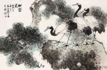 Cranes by 
																	 Wang Lanruo