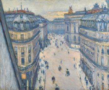 La Rue Halévy, Vue Du Sixième Étage by 
																	Gustave Caillebotte