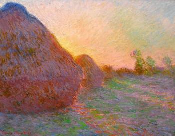Meules by 
																	Claude Monet