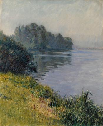 La Seine À L'île Marante Par Temps Brumeux by 
																	Gustave Caillebotte