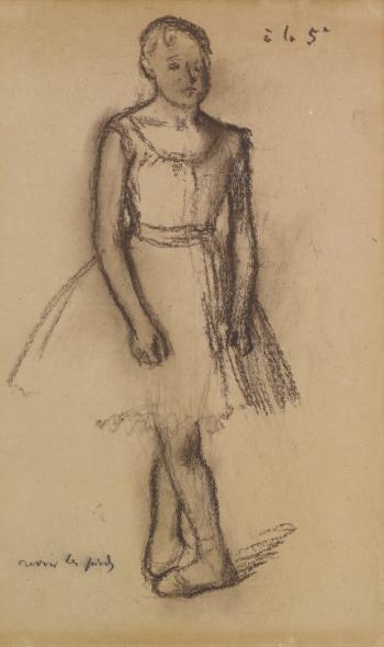 Danseuse En Cinquième Position by 
																	Edgar Degas