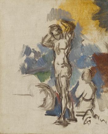 Baigneurs by 
																	Paul Cezanne