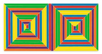 Double Mitered Maze by 
																	Frank Stella