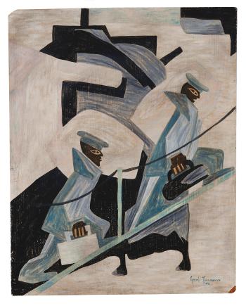 Untitled (Another Patrol) by 
																	Jacob Lawrence