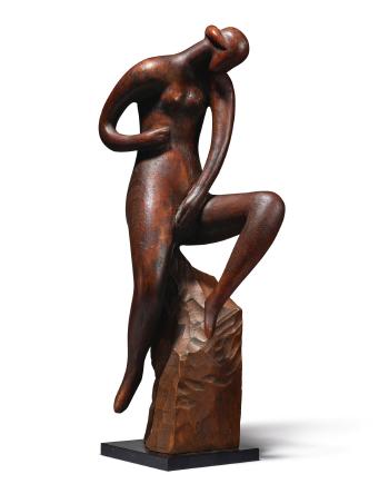 Seated Female Figure by 
																	Elie Nadelman
