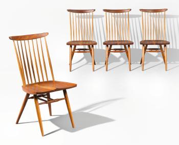 Set Of Four New Chairs by 
																	George Nakashima