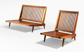Settee And Lounge Chair by 
																	George Nakashima
