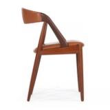 Set of six teak dining chairs by 
																			Kai Kristiansen