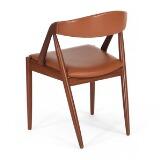 Set of six teak dining chairs by 
																			Kai Kristiansen