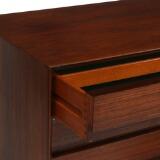 Sideboard of rosewood, front with two sliding doors and four drawers by 
																			Gunni Omann