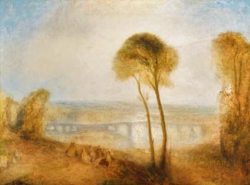 Landscape With Walton Bridges by 
																	Joseph Mallord William Turner