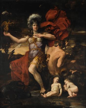 An Allegory Of Rome by 
																	Andrea Sacchi