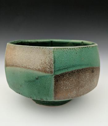 Large Bowl With Geometric Pattern by 
																	Jeff Oestreich