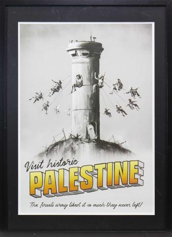 Walled Off Hotel - Visit Palestine by 
																	 Banksy