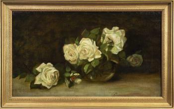 White Roses by 
																	William Bruce Ellis Ranken